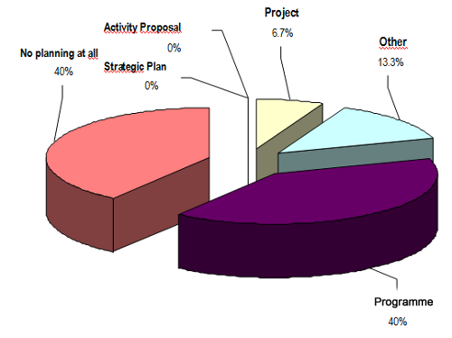 Planning of the execution of Multicultural Service Projects