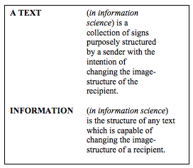 Figure 1: The basic concepts of information science