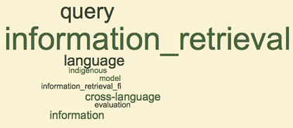 Figure 6. Word clouds for curricula 2001-04 (6+), master’s theses 2003-04 (3+), publications 2003-04 (4+)