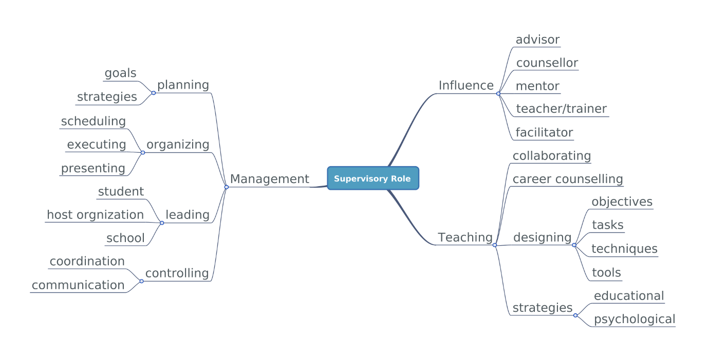 Figure 2: Key issues discussed in library and information science practicum literature regarding Role of Supervisor